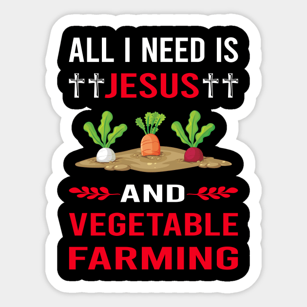 I Need Jesus And Vegetable Farming Farm Farmer Sticker by Good Day